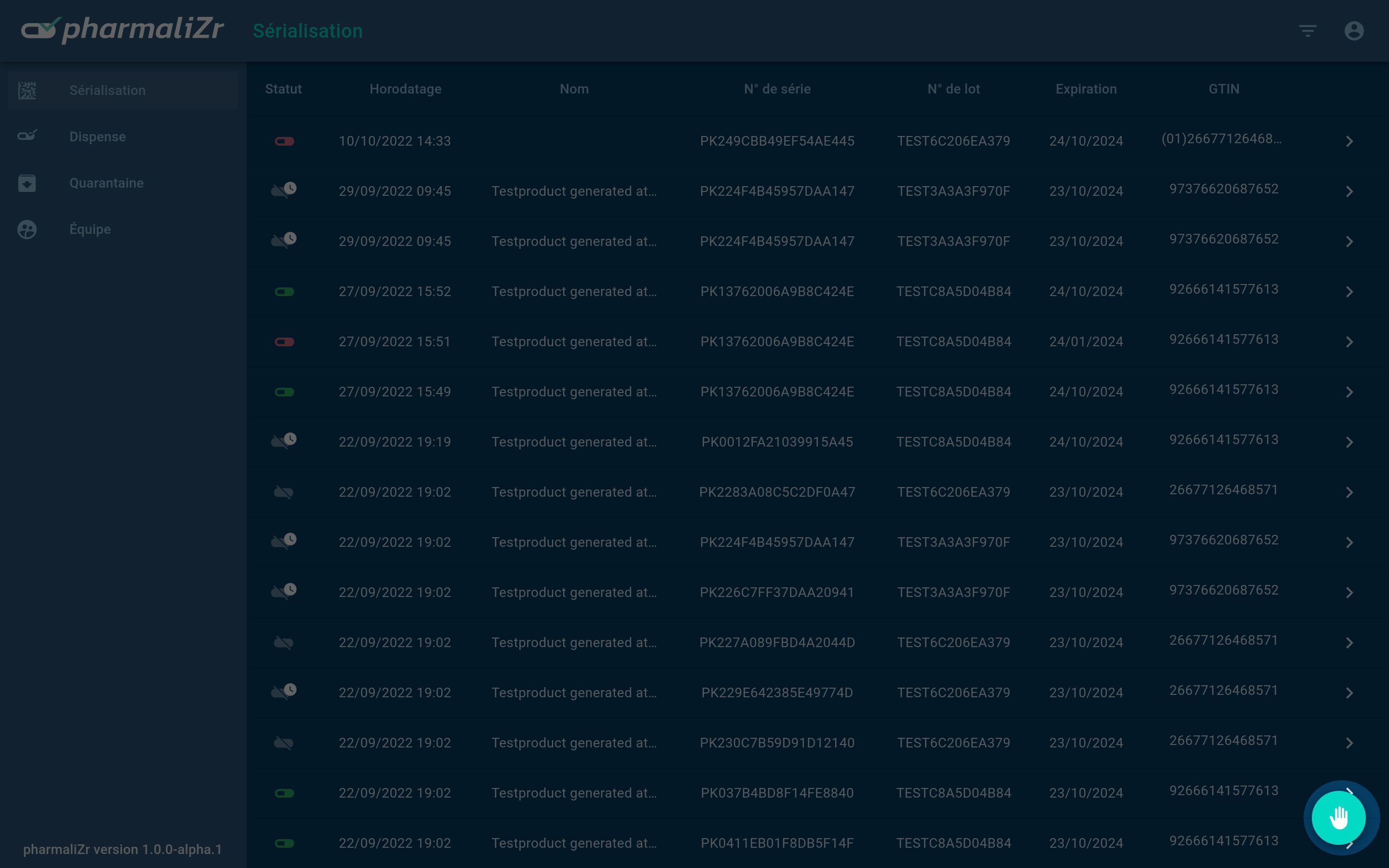 manual medicine serialization with PharmaliZr